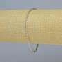 Bracelet Xuping Rhodium, thickness 2.5 mm, length 19 cm