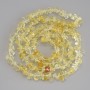 Citrien chips kralen, diameter 6-11×2-4 mm, 5 mm ±, lengte circa 80 cm op draad