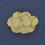 Broche-hanger Accent 36×26 mm ± goudkleurig metaal