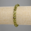 Armband van chrysoprase met facetten, diameter 7,5×7,5 mm, lengte ±18 cm, rekbare band