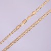 Xuping ketting met Panzer-vlechtwerk, dikte 5 mm, lengte 49–51 cm, 18K vergulding