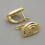 Oorhaken voor oorbellen goudkleurig metaal 16,5×10 mm ± paar
