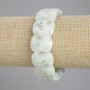 Armband angeliet, gladde schakels, diameter 20×15 mm ±, lengte 18 cm ± rekbaar
