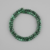 Natuursteen kralen Malachiet facetkubus, diameter 4×4 mm ±, lengte 39 cm ±
