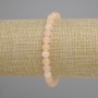 Bracelet Citrien gladde kralen, diametere 6mm, lengte 18cm, elastische band