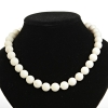 Kralenketting van wit sponskoraal, kraal 12 mm, lengte 47,5 cm