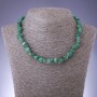 Ketting van natuurlijke nefrietchips, diameter 8 mm, lengte 45 cm