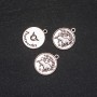 Fournituren hanger Sterrenbeeld Stier, diameter 17mm verpakking 20gr. +- 10st