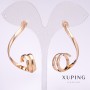 Oorbellen Xuping Krullen 45×8 mm verguld