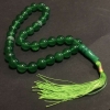 Kralenketting van chrysoprase, 33 kralen, diameter 10 mm+
