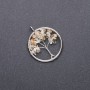 Hanger «Geluksboom» met citrien, diameter 30 mm