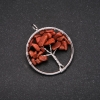 Hanger «Boom van geluk» Aventurijn Gouden Zand, diameter 30 mm