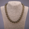 Kralenketting van natuurlijke rooktopaas (synthetisch) gladde kraal, diameter 12(±)mm, lengte 46 cm