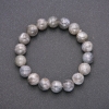 Armband van natuurlijke labradoriet op elastiek, gladde kraal, diameter 10 mm (±), lengte 18 cm