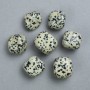 Dalmatijnse jaspis souvenir natuursteen, diameter 22×20 mm ± (verpakking 100 g.)