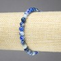 Elastische armband met blauwe oogagaat
