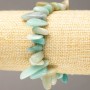 Armband van amazoniet-chips, diameter 11-26×3-6 mm, lengte 18 cm +