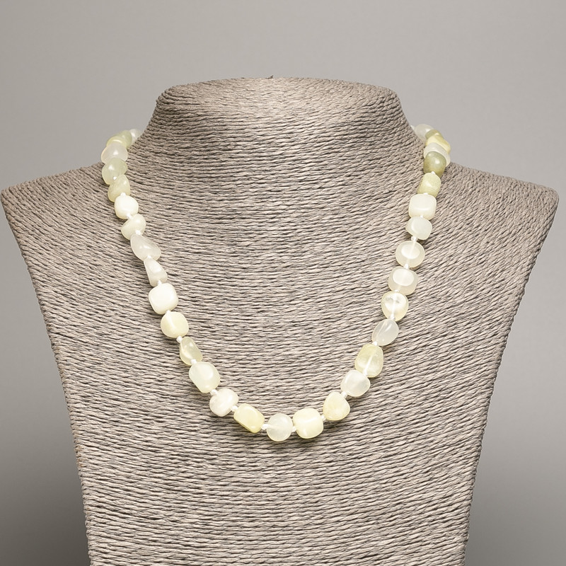 Getrommeld onyx-ketting, diameter 5×8-10 mm, lengte 50 cm