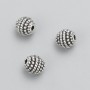 Fournituren spacer kraal, diameter 8mm+- verp. 20 gr. 15 st+- metaalkleur "zilver"