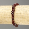 Armband van natuurlijke granaat-kristalchips, diameter 8–5×3(±) mm, op elastiek, lengte 18 cm (stretch)