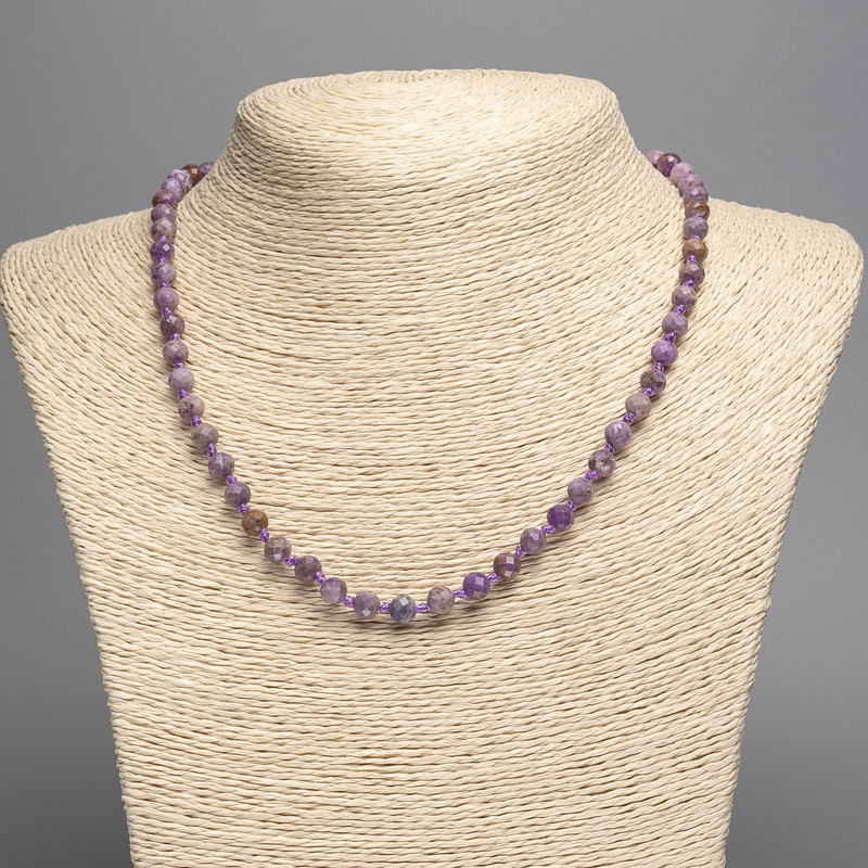 Ketting van fosfosideriet gefacetteerd 6 mm