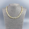 Natuurlijke Citrien ketting, cilindrische kralen, diameter 6x9 mm, lengte 48 cm+-