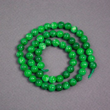 Kralen aan draad Chrysopraas gladde kraal, diameter 8 mm+-, lengte 38 cm+